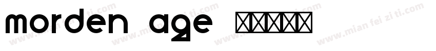 morden age字体转换